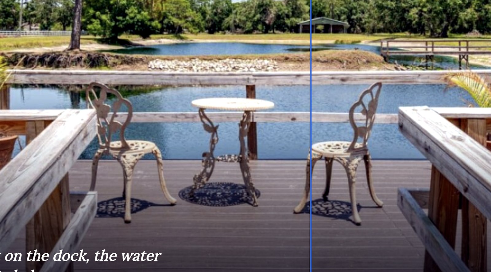Photo of Outdoor Bistro Table + Two Chairs